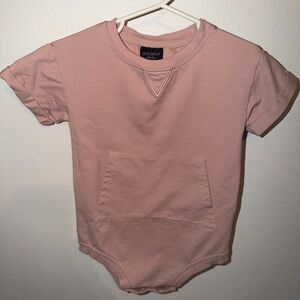 Little Bipsy Pink Short Sleeve Romper